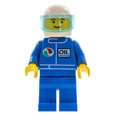  Octan - Blue Oil, Blue Legs, White Helmet, Trans-Light Blue Visor