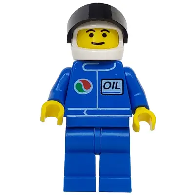  Octan - Blue Oil, Blue Legs, White Helmet, Black Visor