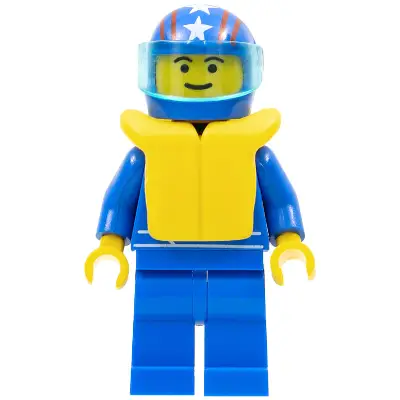  Octan - Blue Oil, Blue Legs, Life Jacket, Blue Helmet 4 Stars & Stripes, Trans-Light Blue Visor