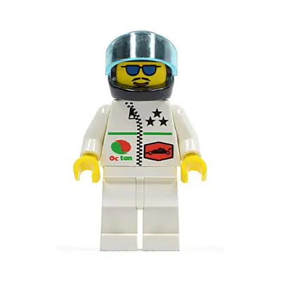  Octan - Stars, White Legs, Black Helmet, Trans-Light Blue Visor