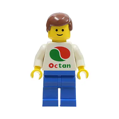  Octan - White Logo, Blue Legs, Reddish Brown Male Hair