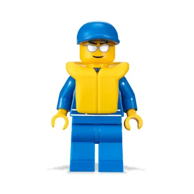  Octan - Blue Oil, Blue Legs, Life Jacket, Blue Short Bill Cap