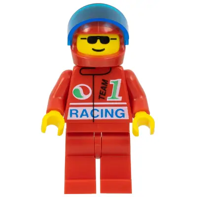  Octan - Racing, Red Legs, Red Helmet, Trans-Dark Blue Visor