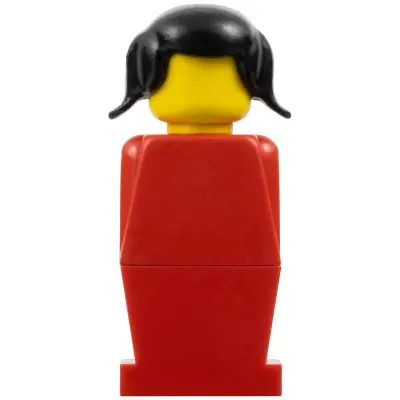  LEGOLAND - Red Torso, Red Legs, Black Pigtails Hair