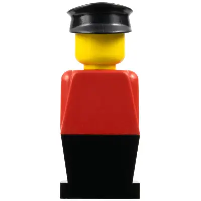  LEGOLAND - Red Torso, Black Legs, Black Hat