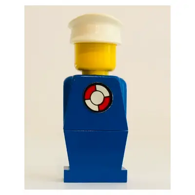 LEGOLAND - Blue Torso, Blue Legs, White Hat, Life Preserver Sticker