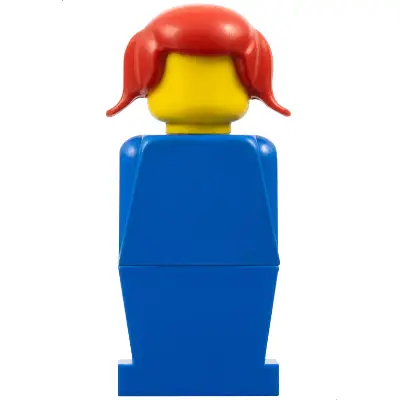  LEGOLAND - Blue Torso, Blue Legs, Red Pigtails Hair