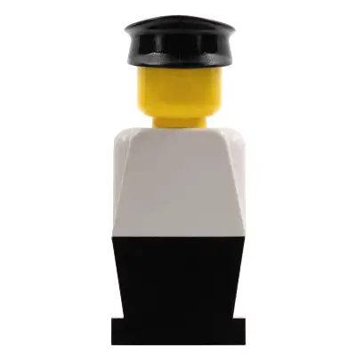  LEGOLAND - White Torso, Black Legs, Black Hat