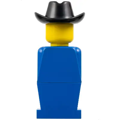  LEGOLAND - Blue Torso, Blue Legs, Black Cowboy Hat