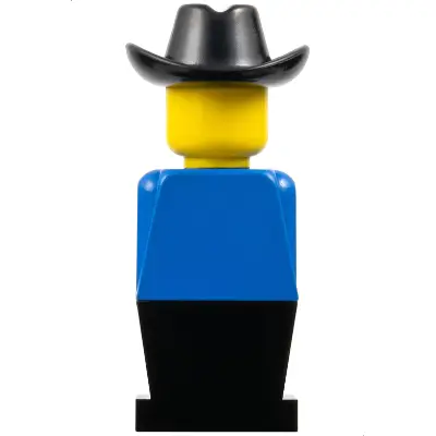  LEGOLAND - Blue Torso, Black Legs, Black Cowboy Hat