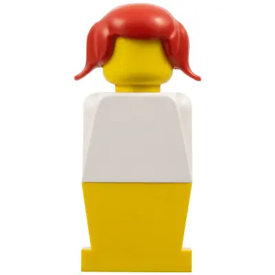  LEGOLAND - White Torso, Yellow Legs, Red Pigtails Hair