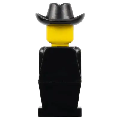  LEGOLAND - Black Torso, Black Legs, Black Cowboy Hat