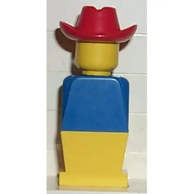  LEGOLAND - Blue Torso, Yellow Legs, Red Cowboy Hat