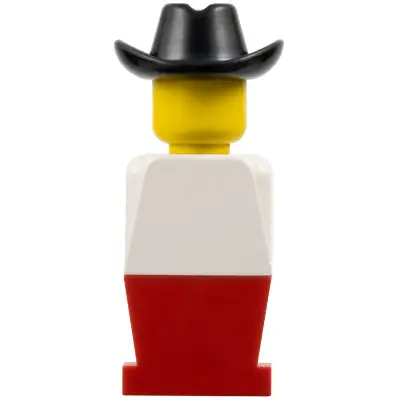  LEGOLAND - White Torso, Red Legs, Black Cowboy Hat