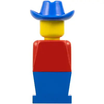  LEGOLAND - Red Torso, Blue Legs, Blue Cowboy Hat