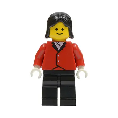  Red Riding Jacket - Black Legs, Black Female Hair