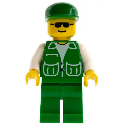  Jacket Green with 2 Large Pockets - Green Legs, Green Cap