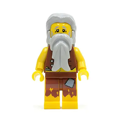  Pirate Vest and Anchor Tattoo, Gray Beard, Gray Hair (Castaway)