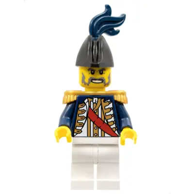  Imperial Soldier II - Captain, Pearl Gold Epaulettes, Dark Blue Plume