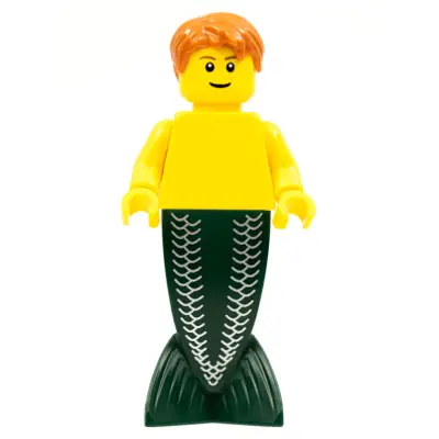 Merman - Dark Orange Hair, Reddish Brown Eyebrows