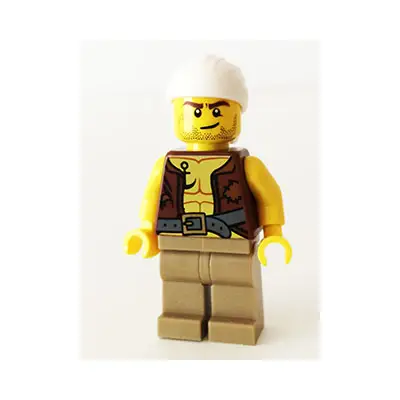  Old Pirate - Vest and Anchor, Crooked Smile and Scar