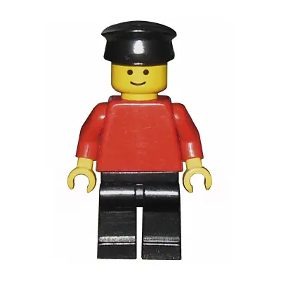  Plain Red Torso with Red Arms, Black Legs, Black Hat