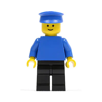  Plain Blue Torso with Blue Arms, Black Legs, Blue Hat