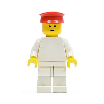  Plain White Torso with White Arms, White Legs, Red Hat