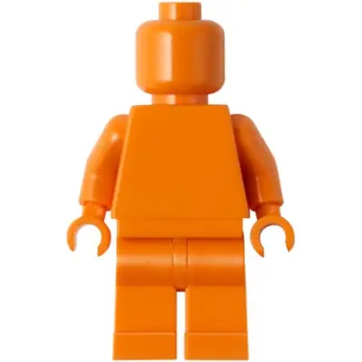  Plain Orange Torso, Orange Legs, Orange Head (Monochrome)