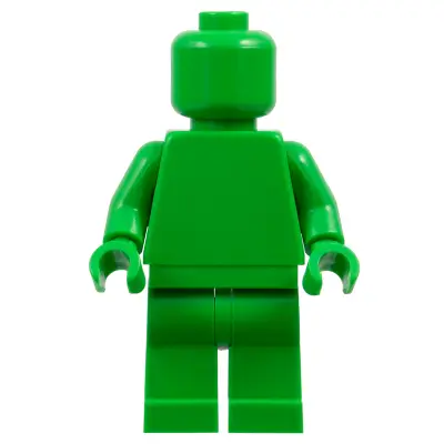 Plain Bright Green Torso, Bright Green Legs, Bright Green Head (Monochrome)