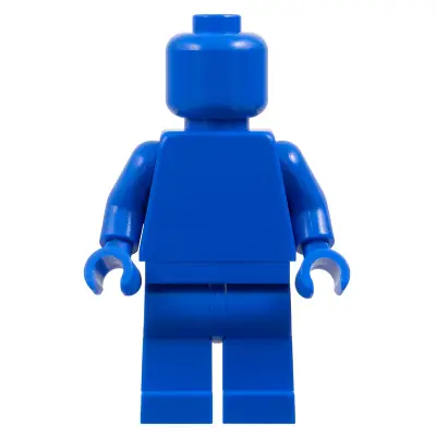  Plain Blue Torso, Blue Legs, Blue Head (Monochrome)