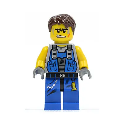  Power Miner - Orange Scar, Hair