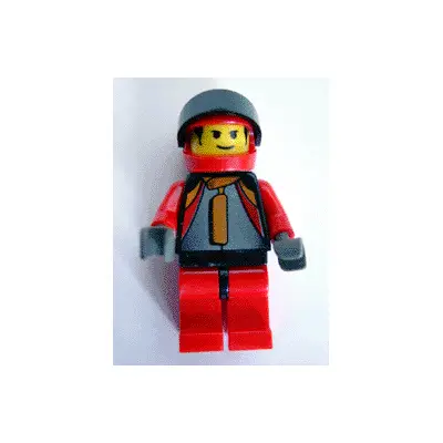  Racer Driver, Car 84, Red/Black, Red Flame Helmet