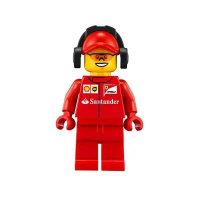 Scuderia Ferrari Team Crew Member - Male, Orange Safety Glasses