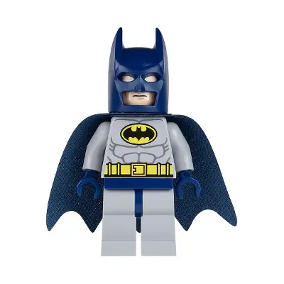  Batman - Light Bluish Gray Suit with Yellow Belt and Crest, Dark Blue Mask and Cape (Type 1 Cowl)