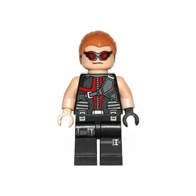  Hawkeye - Black and Dark Red Suit, Medium Nougat Hair