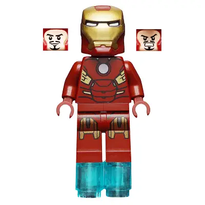  Iron Man - Mark 7 Armor, Small Helmet Visor, Foot Repulsors
