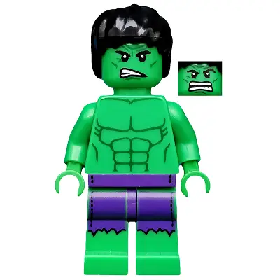  Hulk - Minifigure, Dark Purple Tattered Pants