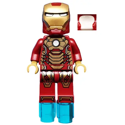  Iron Man - Mark 42 Armor, White Head, Foot Repulsors