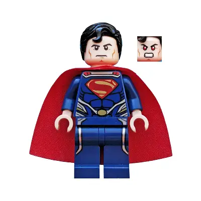  Superman - Dark Blue Suit, Starched Fabric Cape