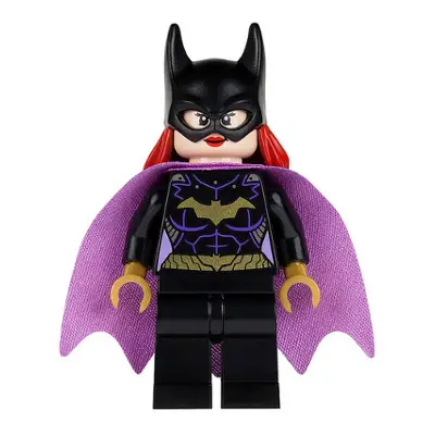  Batgirl - Minifigure, Black Suit, Lavender Cape