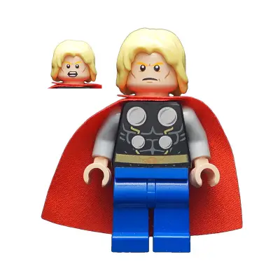  Thor - Starched Fabric Cape, Blue Legs