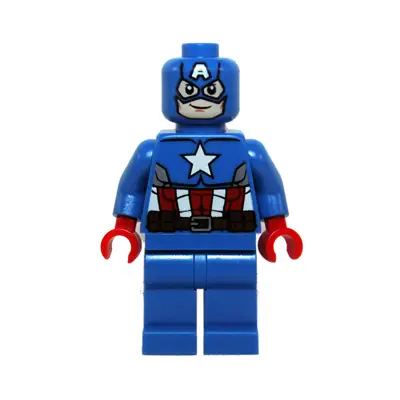  Captain America - Blue Suit, Red Hands, Mask