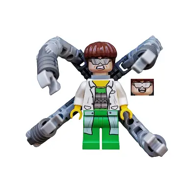  Dr. Octopus (Otto Octavius) / Doc Ock - White Lab Coat over Bright Green Outfit, Mechanical Arms