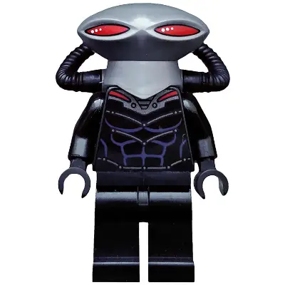  Black Manta - Flat Silver Helmet