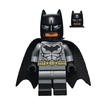  Batman - Dark Bluish Gray Suit, Gold Belt, Black Hands, Spongy Cape, Black Boots