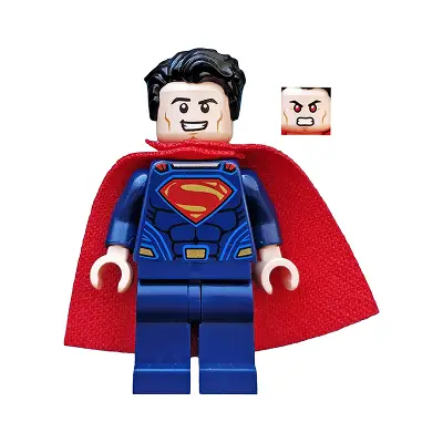  Superman - Dark Blue Suit, Spongy Cape, Plain Legs