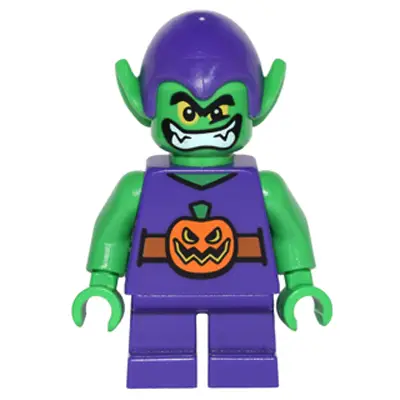  Green Goblin - Bright Green Skin, Dark Purple Outfit, Short Legs