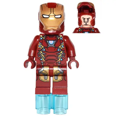  Iron Man - Mark 46 Armor, Small Helmet Visor, Foot Repulsors