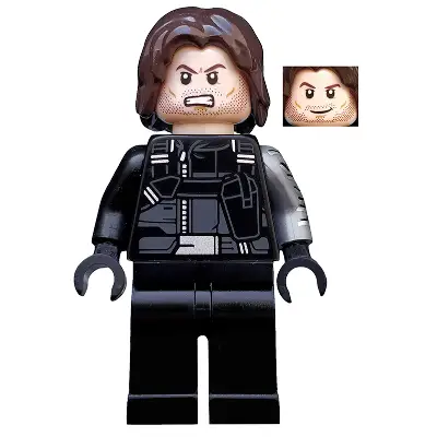  Winter Soldier - Dark Brown Hair, Black Hands